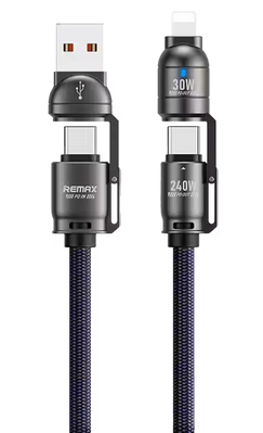 REMAX C7 240W 4 in 1 Fast Multi-Charging Cable 1.5M - Tarnish