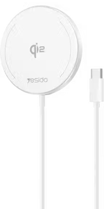 Yesido DS24 15W QI2.0 MagSafe Magnetic Fast Wireless Charger 1M -  for sale in Egypt from Games2Egypt