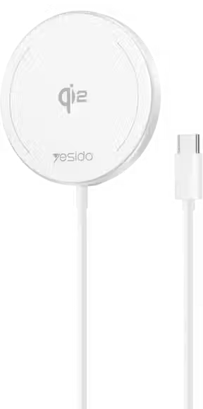 Yesido DS24 15W QI2.0 MagSafe Magnetic Fast Wireless Charger 1M  for sale in Egypt from Games2Egypt