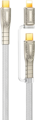 Remax RC-C165 60W Fast Charging Cable USB-C & Lighting 1.2M - Silver