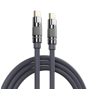 Remax RC-C055 Type-C To Type-C Data Cable 1.2M - Grey -  for sale in Egypt from Games2Egypt