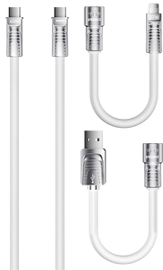 Remax RC-C168 4-in-1 60W Fast Charging Cable 1.5M - White -  for sale in Egypt from Games2Egypt