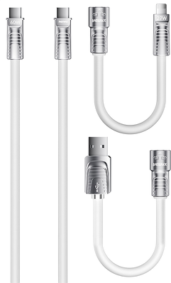 Remax RC-C168 4-in-1 60W Fast Charging Cable 1.5M - White