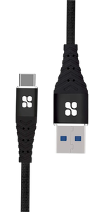 Promate Nervelink-C Tensile Power and Data USB to type C Cable - 1.2M - Black -  for sale in Egypt from Games2Egypt