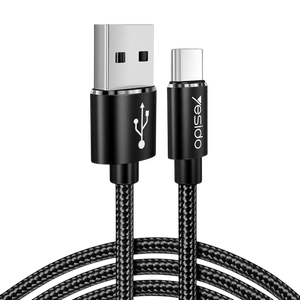 Yesido CA58 USB to Type-C Fast Charger Braided Data Cable - 3M -  for sale in Egypt from Games2Egypt
