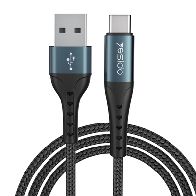 Yesido CA62 Aluminum Aloy USB to Type-C Braided Data Cable - 1.2M