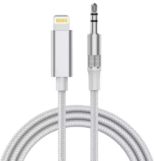 LDNIO LS-Y81i Lightning To 3.5mm Jack Aux Cable - White  for sale in Egypt from Games2Egypt