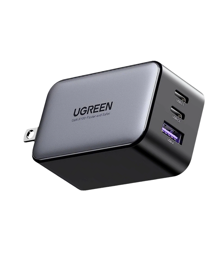 UGREEN CD244 65W Fast Charger 1-USB-A & 2-USB-C With USB-C Cable - Black – image 4