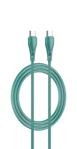 LDNIO LC611C Fast Charging Data Cable Type-C To Type-C - Green  -  for sale in Egypt from Games2Egypt