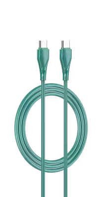 LDNIO LC611C Fast Charging Data Cable Type-C To Type-C - Green