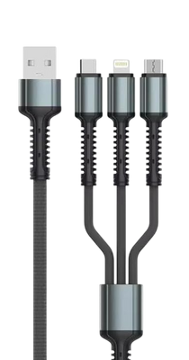 LDNIO LC93 Fast Charging 3in1 Cable 1.2M - Black