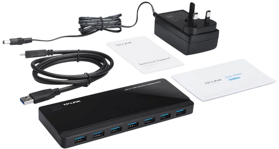 TP-Link UH720 USB 3.0 7-Port Hub with 2 Charging Ports  for sale in Egypt from Games2Egypt