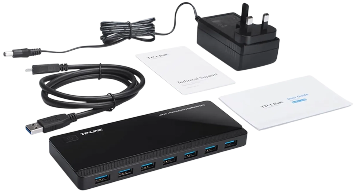 TP-Link UH720 USB 3.0 7-Port Hub with 2 Charging Ports  for sale in Egypt from Games2Egypt