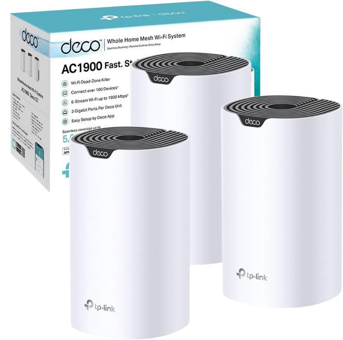 TP-Link Deco S7 AC1900 Whole Home Mesh Wi-Fi System - 3-Pack  for sale in Egypt from Games2Egypt