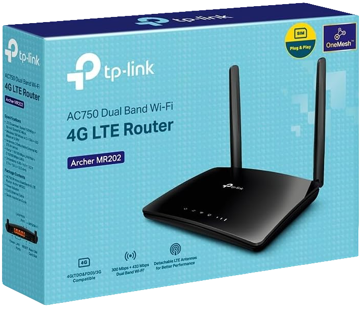 TP-Link Archer MR200 AC750 Wireless Dual Band 4G LTE Router  for sale in Egypt from Games2Egypt