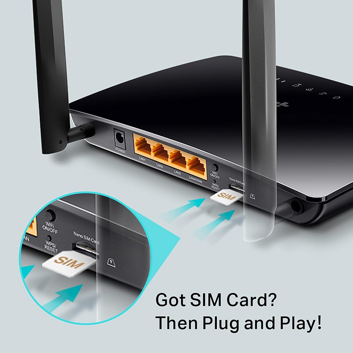 TP-Link Archer MR200 AC750 Wireless Dual Band 4G LTE Router  for sale in Egypt from Games2Egypt