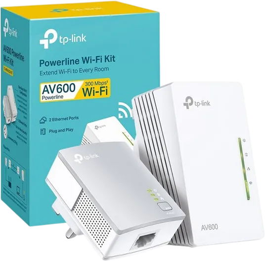 TP-Link TL-WPA4220KIT 300Mbps Wi-Fi AV500 Powerline Extender  for sale in Egypt from Games2Egypt