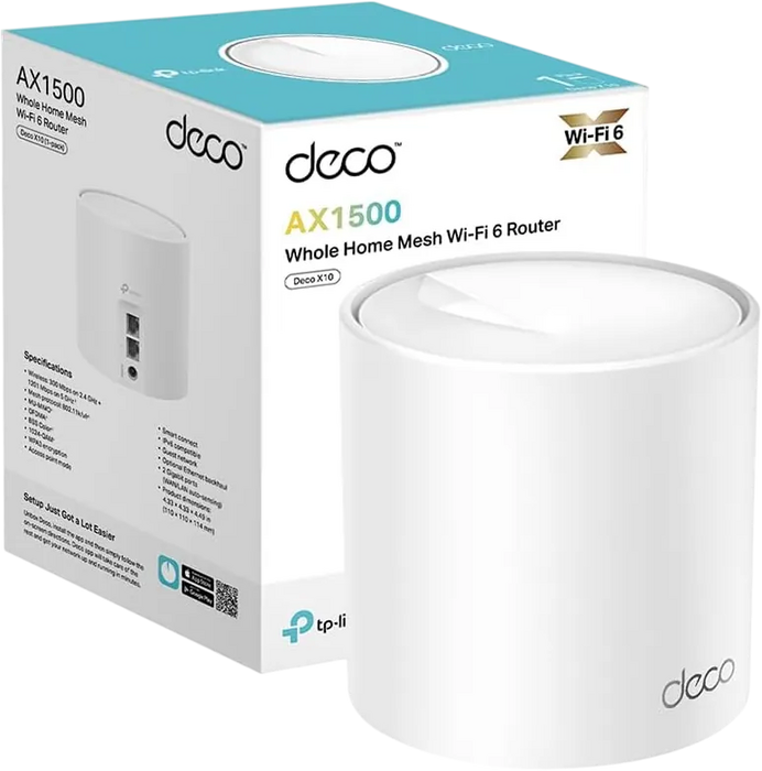 TP-Link Deco x10 AX1500 Whole Home Mesh Wi-Fi System - 1-Pack  for sale in Egypt from Games2Egypt