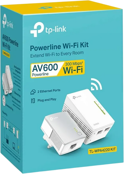 TP-Link TL-WPA4220KIT 300Mbps Wi-Fi AV500 Powerline Extender  for sale in Egypt from Games2Egypt