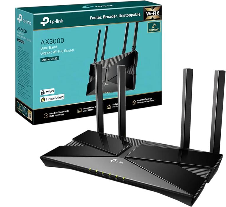 TP-Link Archer AX3000 Dual Band Gigabit Wi-Fi 6 Router  for sale in Egypt from Games2Egypt