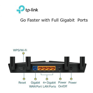 TP-Link Archer AX3000 Dual Band Gigabit Wi-Fi 6 Router  for sale in Egypt from Games2Egypt