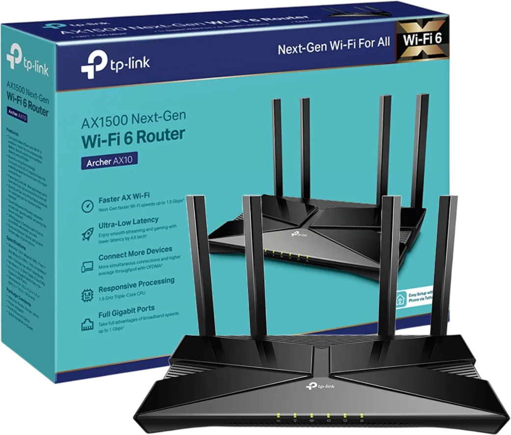 TP-Link Archer AX10 AX1500 Wi-Fi 6 Router
