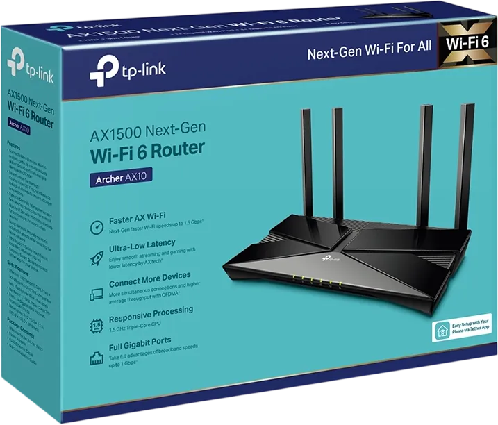 TP-Link Archer AX10 AX1500 Wi-Fi 6 Router  for sale in Egypt from Games2Egypt