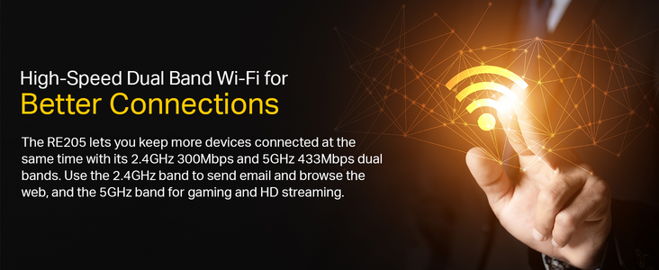 TP-Link RE205 AC750 Wi-Fi Range Extender  for sale in Egypt from Games2Egypt
