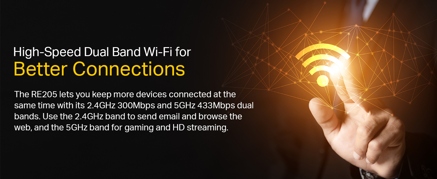 TP-Link RE205 AC750 Wi-Fi Range Extender  for sale in Egypt from Games2Egypt