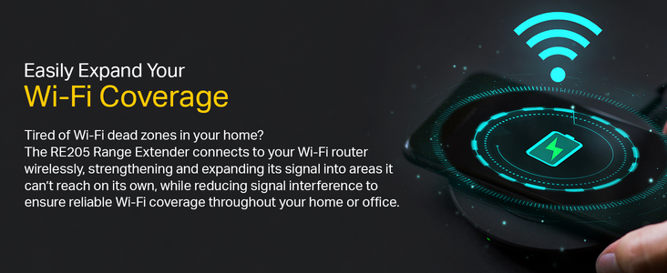 TP-Link RE205 AC750 Wi-Fi Range Extender  for sale in Egypt from Games2Egypt