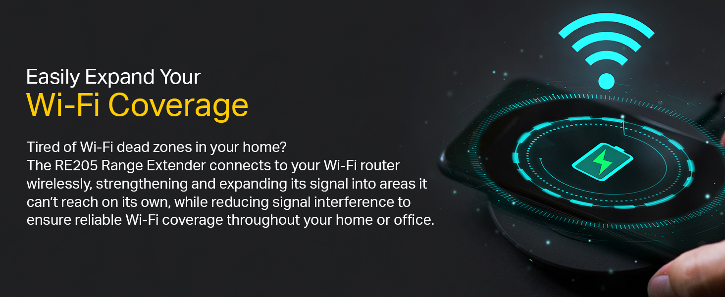 TP-Link RE205 AC750 Wi-Fi Range Extender  for sale in Egypt from Games2Egypt