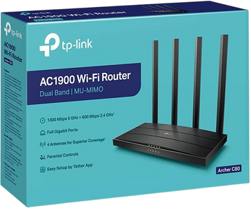 TP-Link Archer C80 New AC1900 Wireless MU-MIMO Wi-Fi Router  for sale in Egypt from Games2Egypt