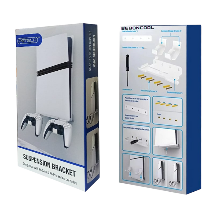 Pgtech GP-539 Wall Mount Stand Bracket For PS5 Slim / Pro  for sale in Egypt from Games2Egypt