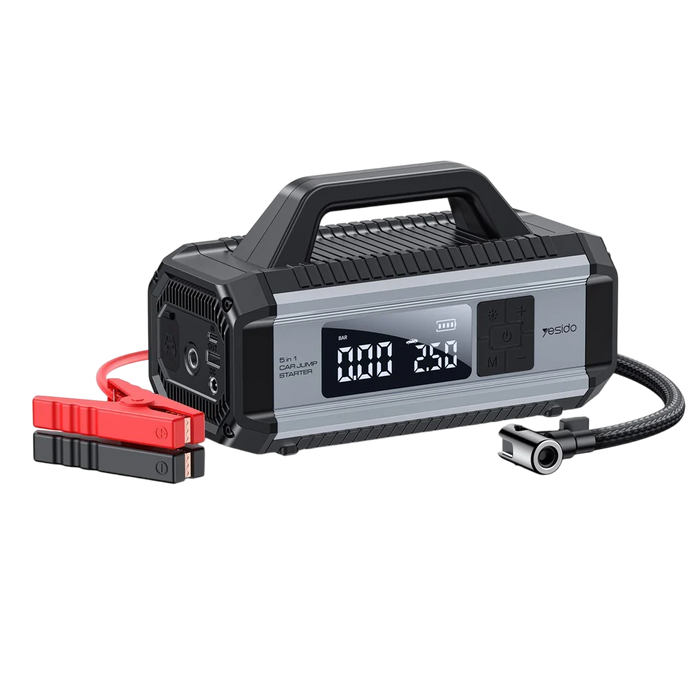 Yesido VC13 5 in 1 Car Jump Starter 150PSI Tire Inflator Pump 10000mAh Power Bank - Open Sealed  for sale in Egypt from Games2Egypt