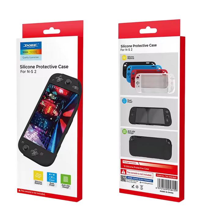 Dobe TNS-3158 Silicone Protective Case for Switch 2 - Black - Open Sealed  for sale in Egypt from Games2Egypt