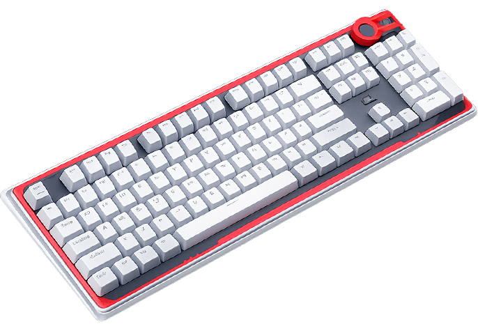 Redragon A101 Double Shot Injection Molded Mechanical Keyboard Keycaps - White  for sale in Egypt from Games2Egypt