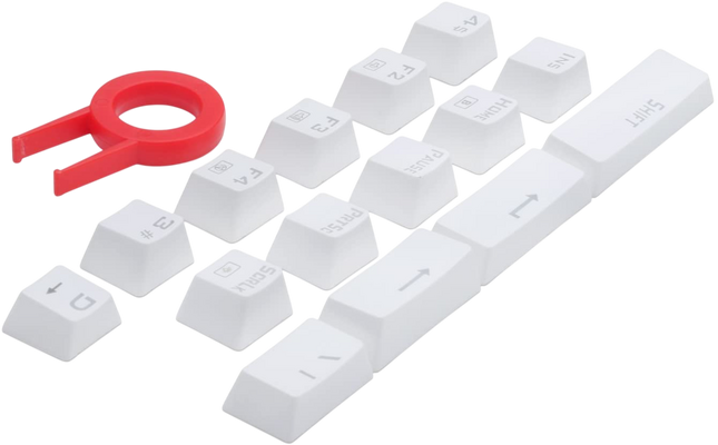 Redragon A101 Double Shot Injection Molded Mechanical Keyboard Keycaps - White