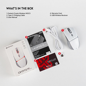 Fantech CRYPTO WGC3 Wireless Gaming Mouse - White - Open Sealed  for sale in Egypt from Games2Egypt