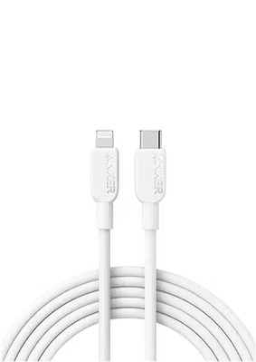 Anker 310 Type-C to Lightning Cable (3ft Braided) - White