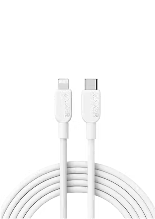 Anker 310 Type-C to Lightning Cable (3ft Braided) - White  for sale in Egypt from Games2Egypt