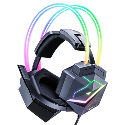 ONIKUMA X20 RGB Wired Gaming Headset - Black