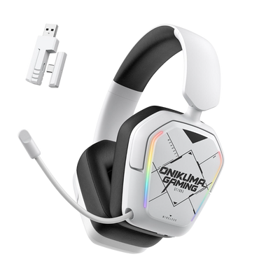ONIKUMA GT883 RGB 4-Mode Wireless Gaming Headset - White