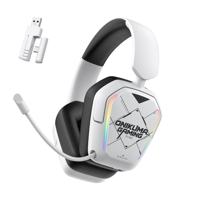 ONIKUMA GT883 RGB 4-Mode Wireless Gaming Headset - White  for sale in Egypt from Games2Egypt
