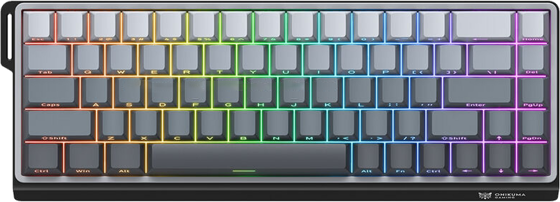 ONIKUMA G69 RGB Wired Hall-Effect Magnetic Gaming Keyboard - Black