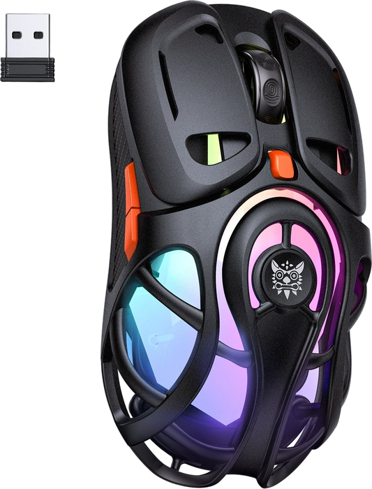 ONIKUMA DM02 RGB Tri-Mode Wireless Gaming Mouse - Black  for sale in Egypt from Games2Egypt