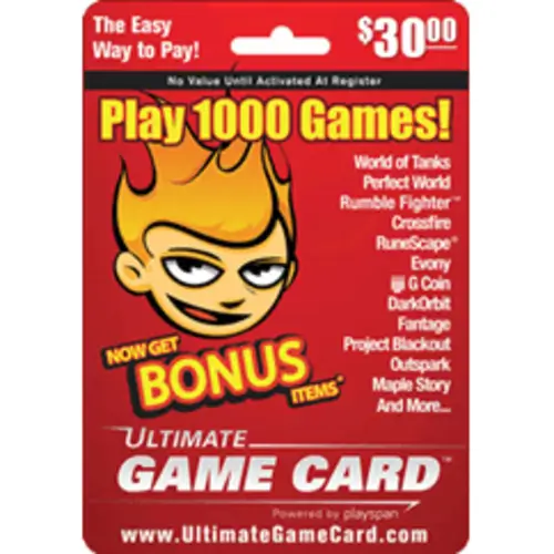 Ultimate Game Card $ 30