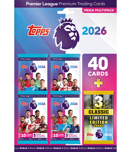 Topps Premier League 2026 – Mega Multipack (40 Cards + 3 LE) -  for sale in Egypt from Games2Egypt