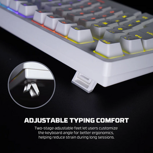 Fantech ATOM81 MK875V2 Wired Mechanical Gaming Keyboard White - Red Switch   for sale in Egypt from Games2Egypt
