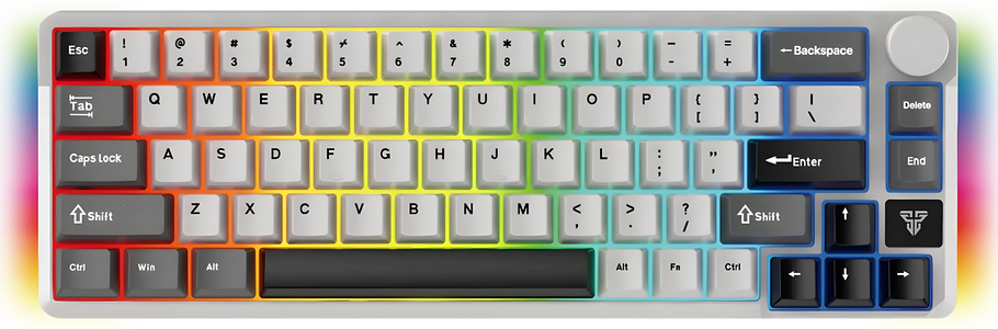 فانتك ATOM PRO MK919 – كيبورد 66 كِي تراي-مود آر جي بي – رمادي - ريد سويتش -  للبيع في مصر من خلال Games2Egypt