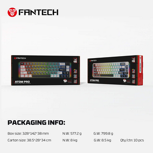 Fantech ATOM PRO-MK919 RGB Wireless Mechanical Gaming Keyboard Blue Switch - Grey  for sale in Egypt from Games2Egypt